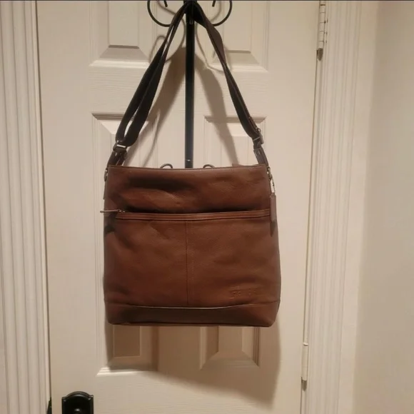 Coach Brown Leather Messenger Courier Bag